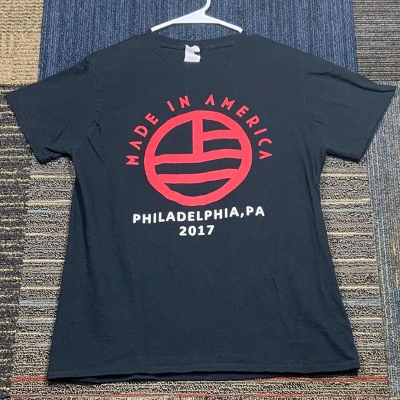 Chainsmokers T Shirt Mens Medium Concert Jay Z Made in America Band Tour Black - Picture 5 of 10